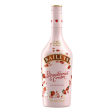 百利（Baileys）甜酒 力娇酒利口酒 奶酒 奶油草莓味 洋酒 700ml99元 (月销4000+)