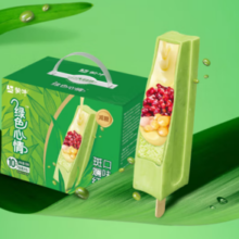 PLUS会员！MENGNIU 蒙牛 绿色心情斑斓红豆雪糕68g×10支