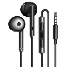 华为原装耳机线控半入耳式mate20 30 40p30nova3i7se荣耀9x10v20 30s AM116（金属版黑色）