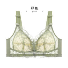 FENTENG 芬腾 防外扩内衣女士薄款大胸显小文胸无钢圈显瘦束胸侧收调整型 绿色 34/75B