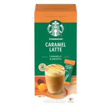 星巴克（Starbucks）精品速溶花式咖啡焦糖风味拿铁4袋装 土耳其原装进口