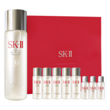 京东百亿补贴、plus会员：SK-II神仙水230ml精华液sk2抗皱化妆品全套护肤品套装礼盒skii生日礼物