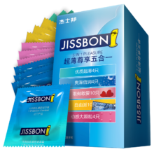 PLUS会员：杰士邦 尊享五合一超薄避孕套 32只组合装+凑单品
