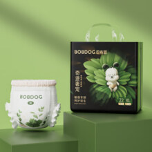 巴布豆（BOBDOG）【老爸抽检】奇迹奢宠婴儿拉拉裤XL码44片（12-17kg）植萃舒敏