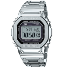 卡西欧（CASIO）手表男士G-SHOCK经典小方块小银块电子日韩表GMW-B5000D-1PRT