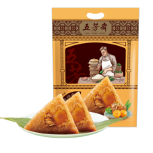 五芳斋 粽子礼袋装蛋黄猪肉粽嘉兴特产肉粽子端午节礼品 100克*6真空蛋黄猪肉粽