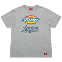 dickies【经典款】 纯棉短袖T恤男 情侣男女同款 印花休闲百搭上衣7087 中羽灰 M