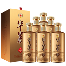 20点开始：茅台华茅酒 传承1862 飞天祥云图 53度 酱香型白酒 500ml*6瓶