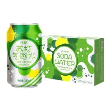 88会员：依能柠檬味苏打水330ml×24罐气泡水