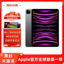 Apple 苹果 iPad Pro 11英寸平板电脑 2020年款 插卡1TB灰色英版 原封未激活苹果认证翻新支持全球联保