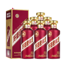 有卷的上：茅台 茅台迎宾酒 53度 酱香型 白酒 53%vol 500mL 6瓶 紫迎宾 整箱装