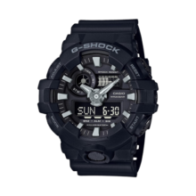 卡西欧(CASIO)男表G-SHOCK防水多功能潮流运动大表盘男表 黑武士GA-700-1B