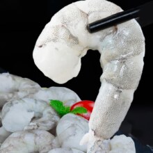 plus会员:渔游记 青岛虾仁 手工去虾线62-70个1000g