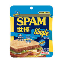 SPAM 世棒 午餐肉清淡口味单片装60g*5 一人食早餐搭档火锅开袋即食独立包装