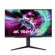LG 27GR93U-B 27英寸 Fast IPS 4K 144Hz 1ms 电竞显示器 HDR400 DCI-P3 95% 升降旋转底座  27GR93U-B