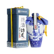 桂林三花酒高度白酒携酒访友青花瓷55度坛装米香型白酒 500ml瓶装 55度 500mL 1瓶
