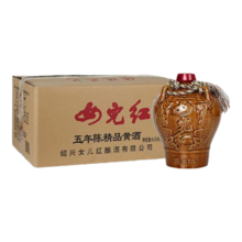 京东百亿补贴：女儿红 精品五年 半干型 绍兴黄酒 1.5L*6坛 整箱装