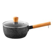 京东百亿补贴：京东京造 小奶锅煮面汤锅 麦饭石色 带盖20cm