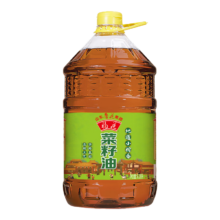 plus会员:福花食用油 鲁花集团出品 小榨一级菜籽油6.18L 物理压榨*2件