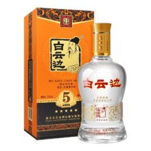 PLUS 会员、京东百亿补贴： 白云边 白酒 五星陈酿 浓酱兼香型 53度 500ml