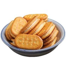 PLUS会员，京东百亿补贴：永得利 老式夹心饼干整箱 香蕉夹心饼干 500g