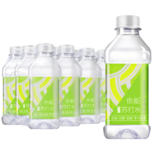 依能 青柠檬味 无糖无汽弱碱苏打水饮料 350ml*15瓶 塑膜装饮用水