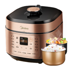 PLUS会员、需凑单：Midea 美的 提鲜系列 5L智能电压力锅 YL50X5-201