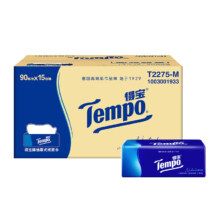 再降价、PLUS会员：TEMPO 得宝 经典无香抽纸 4层*90抽*15包/箱*2件
