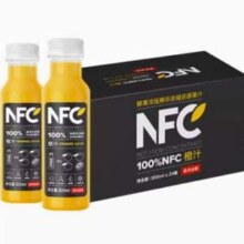 农夫山泉 100%NFC橙汁果汁饮料300ml*24瓶