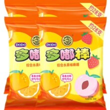 PLUS会员:徐福记 多嘟棒 果味棒棒糖 约28只/266g*2件