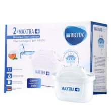 碧然德（BRITA）滤水壶滤芯 Maxtra+多效滤芯2只装 过滤净水器滤芯 家用滤水壶滤芯 标准版过滤壶