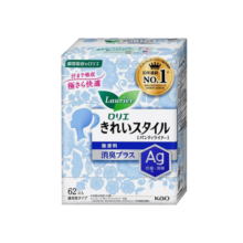 乐而雅（laurier）日本进口花王/KAO卫生巾护垫超薄便携姨妈巾迷你巾62枚