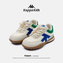 Kappa Kids背靠背24年春季新款儿童潮流百搭休闲运动鞋建议拍大一码童鞋 006黑/红皮建议拍大一码 35码