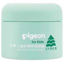 贝亲（Pigeon）儿童舒缓保湿面霜（元气雪松香）3-6-12岁男童专用面霜 50g IA282