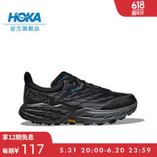 HOKA ONE ONE 男女鞋夏季飞速羚羊5越野跑步鞋SPEEDGOAT5 GTX减震透气防水 黑色/黑色-男 40