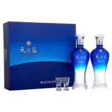 洋河 蓝色经典天之蓝浓香型白酒46度 480ml*2礼盒装