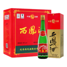 再降价、京东百亿补贴、plus：西凤酒 绿瓶盒装省外版 55度  500ml*6盒 整箱装 凤香型白酒