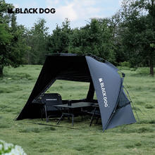 black dog 黑狗户外遮阳自动帐篷晴雨两用便捷户外露营凉亭防雨防晒 黑胶自动遮阳帐篷
