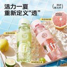 大嘴猴 嘴猴水杯2024新款女tritan夏季随手杯子学生便携塑料杯上学专用