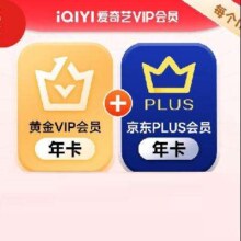 14日20点：iQIYI 爱奇艺 黄金会员年卡+京东PLUS年卡