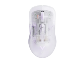 雷柏（Rapoo） VT9PRO双高速版 中大手无线/有线双模游戏鼠标 轻量化设计原相3398引擎支持4K+8K半透外壳紫色