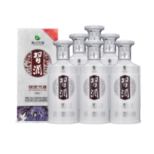 puls会员：习酒 银质 酱香53度 500mL*6瓶