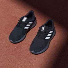 adidas alphabounce rc休闲实用网面跑步鞋男女阿迪达斯轻运动 黑色/白色 36.5(225mm)