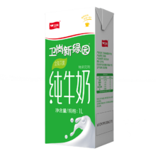 PLUS会员：卫岗  新绿园全脂纯牛奶 1L*2盒