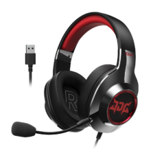 plus：漫步者（EDIFIER）HECATE G2战队版USB7.1声道游戏耳机 钛黑