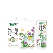 PLUS会员:悦动力 全脂纯牛奶200ml*10盒*3箱*4件+凑单