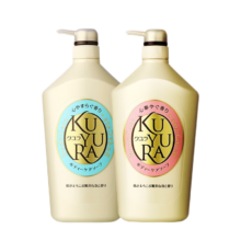 PLUS会员：KUYURA 可悠然 美肌香氛沐浴露家庭装 1000ml*2瓶(恬静清香+欣怡幽香)＋赠送吾诺净颜洁面膏20g