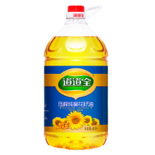 道道全食用油 压榨纯葵花籽油4L