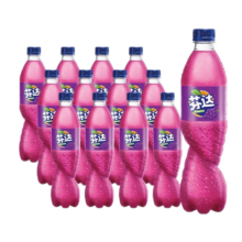 PLUS会员：可口可乐（Coca-Cola）碳酸汽水饮料 500ml 芬达葡萄味500ml*12瓶