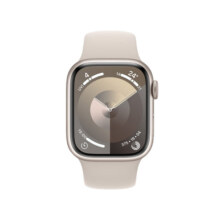 Apple/苹果 Watch Series 9 智能手表GPS款41毫米星光色铝金属表壳星光色运动型表带S/M iwatch s9